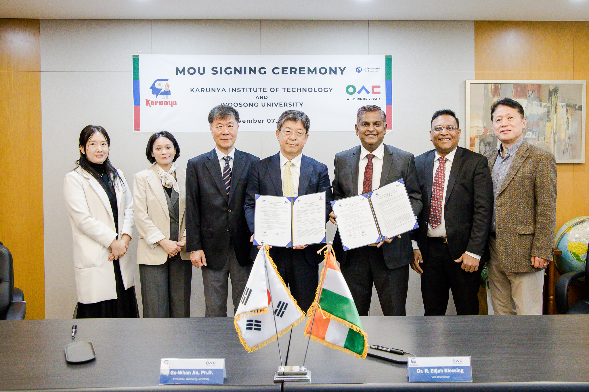 Woosong University Welcomes Guests from Karunya Institute of Technology and Sciences